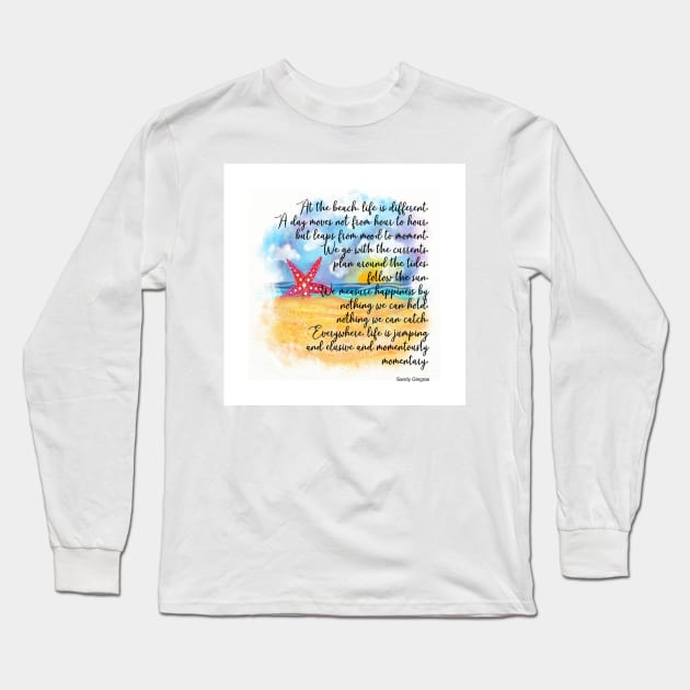 Summer Beach Starfish ( Seastar ) Long Sleeve T-Shirt by Makanahele